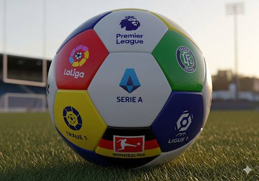 欧冠8强奖杯与球队群像